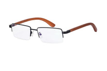 Load image into Gallery viewer, SHINU Anti Blue Light Reading Glasses +300 Men's Wood Frame Glasses Blue Light Filters Computer Eyeglasses-2738/2742