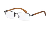 Load image into Gallery viewer, SHINU Anti Blue Light Reading Glasses +300 Men's Wood Frame Glasses Blue Light Filters Computer Eyeglasses-2738/2742