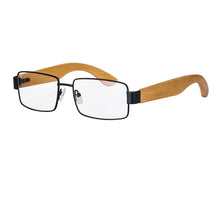 Carregar imagem no visualizador da galeria, Shinu óculos de leitura com armação de madeira masculina, óculos de computador com bloqueio de luz azul, óculos para clientes-1.00 + 2.00 2728