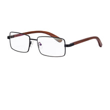 Carregar imagem no visualizador da galeria, Shinu óculos de leitura com armação de madeira masculina, óculos de computador com bloqueio de luz azul, óculos para clientes-1.00 + 2.00 2728