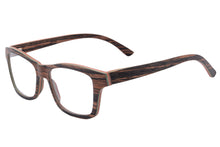 Загрузить изображение в средство просмотра галереи, Мужские очки, деревянные очки из черного дерева, зебра, ручная работа, очки по рецепту, близорукость, синие легкие компьютерные очки для мужчин