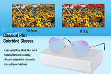 Load image into Gallery viewer, Men Glasses for Red Color Blind Green Color Vision Blindness Eyeglasses Outdoor Sunglasses SHINU-SH72002