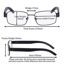 Load image into Gallery viewer, SHINU Anti Blue Light Reading Glasses +300 Men's Wood Frame Glasses Blue Light Filters Computer Eyeglasses-2738/2742