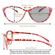 Загрузить изображение в средство просмотра галереи, Женские очки Фотохромные линзы Очки по рецепту для близорукости Фотохромные очки для близорукости Очки по рецепту с линзами 5865