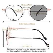 Загрузить изображение в средство просмотра галереи, SHINU очки по рецепту женские титановые очки в оправе фотохромные линзы меняют 5 цветов на солнечном свете женские очки 1027