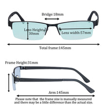 Загрузить изображение в средство просмотра галереи, Солнцезащитные очки SHINU для дальтонизма для мужчин, красные, зеленые, для слепых очков, частичная тританопия, очки для дальтонизма, мужские очки-1466CB