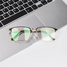 Cargar imagen en el visor de la galería, SHINU Large Frame Oversized Style for Men Big Face Titanium Glasses Lightweighted and Durable Eyeglasses-J3832