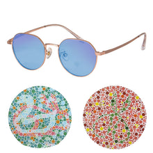 Загрузить изображение в средство просмотра галереи, Очки SHINU для дальтоников для мужчин, металлическая оправа, красно-зеленые очки для слепоты, солнцезащитные очки цветового видения-8002