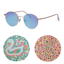 Загрузить изображение в средство просмотра галереи, Очки для дальтонизма SHINU для мужчин, красно-зеленые солнцезащитные очки для дальтонизма, очки в металлической оправе-8011