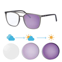 Carregar imagem no visualizador da galeria, Shinu óculos de miopia feminino, óculos de sol fotocrômicos para mulheres, mudança de lente azul, óculos de transição, óculos negativos sh080