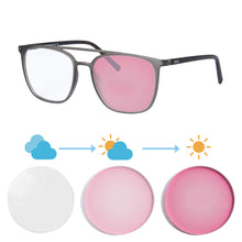 Carregar imagem no visualizador da galeria, Shinu óculos de miopia feminino, óculos de sol fotocrômicos para mulheres, mudança de lente azul, óculos de transição, óculos negativos sh080