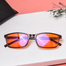 Load image into Gallery viewer, SHINU 99.9% Blue Light Blocking Reading Glasses with Orange Tinted Filter Lens for Nighttime Anti Screen Glare Computer Eyeglasses-SH074