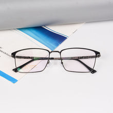 Cargar imagen en el visor de la galería, SHINU Large Frame Oversized Style for Men Big Face Titanium Glasses Lightweighted and Durable Eyeglasses-J3832