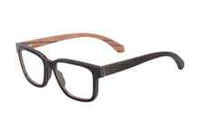 Загрузить изображение в средство просмотра галереи, Мужские очки, деревянные очки из черного дерева, зебра, ручная работа, очки по рецепту, близорукость, синие легкие компьютерные очки для мужчин