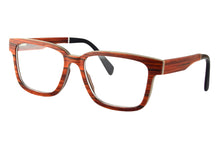 Загрузить изображение в средство просмотра галереи, Мужские очки, деревянные очки из черного дерева, зебра, ручная работа, очки по рецепту, близорукость, синие легкие компьютерные очки для мужчин
