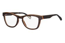 Carregar imagem no visualizador da galeria, Camada de madeira óculos redondos feminino natureza óculos de madeira feitos à mão óculos de prescrição personalizado grau miopia sph cyl