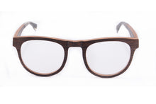 Carregar imagem no visualizador da galeria, Camada de madeira óculos redondos feminino natureza óculos de madeira feitos à mão óculos de prescrição personalizado grau miopia sph cyl