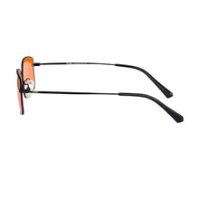 Load image into Gallery viewer, Men’s Glasses Metal Frame Orange Lenses Blue Light Filter Computer Glasses for Gaming Full Blocking Light Blue Eyewear Lunette