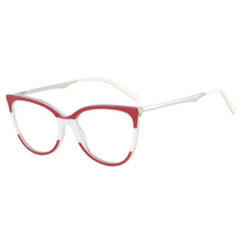 Загрузить изображение в средство просмотра галереи, Ацетатная оправа «кошачий глаз» с чистыми линзами, прогрессивные мультифокусные очки для чтения с защитой от синего света-AM66