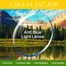 Загрузить изображение в средство просмотра галереи, Очки по рецепту, очки с блокировкой синего света, мужские очки с защитой от синих лучей, компьютерные очки для чтения, очки для близорукости SHINU-SH054