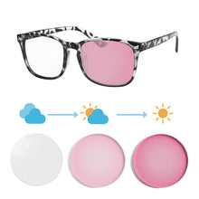 Загрузить изображение в средство просмотра галереи, Мужские очки, фотохромные линзы, очки по рецепту, мужские фотохромные очки для близорукости, очки для близорукости с линзами 8068