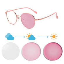 Загрузить изображение в средство просмотра галереи, Женские очки в оправе Фотохромные линзы Очки по рецепту женские фотохромные очки для близорукости индекс 1,56 однофокальные 1028