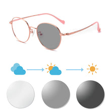 Загрузить изображение в средство просмотра галереи, Женские очки в оправе Фотохромные линзы Очки по рецепту женские фотохромные очки для близорукости индекс 1,56 однофокальные 1028