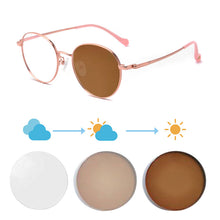 Загрузить изображение в средство просмотра галереи, Женские очки в оправе Фотохромные линзы Очки по рецепту женские фотохромные очки для близорукости индекс 1,56 однофокальные 1028