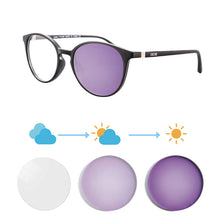 Carregar imagem no visualizador da galeria, Shinu ver longe ver perto óculos fotocromáticos para mulheres mudar lente rosa óculos de transição fora sh073