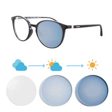 Carregar imagem no visualizador da galeria, Shinu ver longe ver perto óculos fotocromáticos para mulheres mudar lente rosa óculos de transição fora sh073