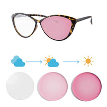 Загрузить изображение в средство просмотра галереи, Женские очки Фотохромные линзы Очки по рецепту для близорукости Фотохромные очки для близорукости Очки по рецепту с линзами 5865