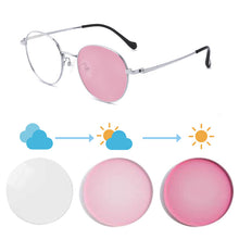 Загрузить изображение в средство просмотра галереи, Женские очки в оправе Фотохромные линзы Очки по рецепту женские фотохромные очки для близорукости индекс 1,56 однофокальные 1028