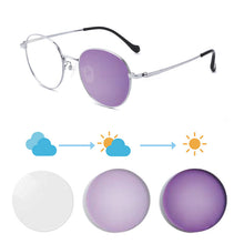 Загрузить изображение в средство просмотра галереи, Женские очки в оправе Фотохромные линзы Очки по рецепту женские фотохромные очки для близорукости индекс 1,56 однофокальные 1028