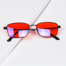 Load image into Gallery viewer, SHINU titanium eye glasses frame for men Red Lenses 100% Blocking Blue Green Light Eyeglasses Protecting Eyes Glasses Good Sleep