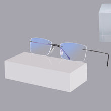 Load image into Gallery viewer, SHINU Blue Light Blocking Computer Glasses for Men Women Titanium Rimless Frame Anti Blue Light Glasses for Reading-T1024