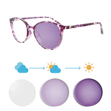 Carregar imagem no visualizador da galeria, Shinu ver longe ver perto óculos fotocromáticos para mulheres mudar lente rosa óculos de transição fora sh073