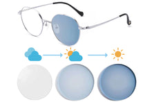 Загрузить изображение в средство просмотра галереи, SHINU очки по рецепту женские титановые очки в оправе фотохромные линзы меняют 5 цветов на солнечном свете женские очки 1027