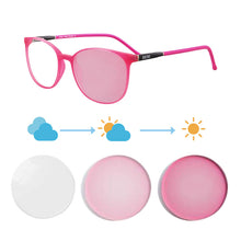 Carregar imagem no visualizador da galeria, Shinu óculos de sol fotocromáticos com lentes coloridas, óculos femininos que mudam roxo azul óculos de transição para mulheres sh079