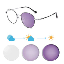 Загрузить изображение в средство просмотра галереи, Женские очки в оправе Фотохромные линзы Очки по рецепту женские фотохромные очки для близорукости индекс 1,56 однофокальные 1028