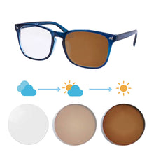 Загрузить изображение в средство просмотра галереи, Мужские очки, фотохромные линзы, очки по рецепту, мужские фотохромные очки для близорукости, очки для близорукости с линзами 8068