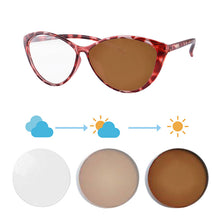 Загрузить изображение в средство просмотра галереи, Женские очки Фотохромные линзы Очки по рецепту для близорукости Фотохромные очки для близорукости Очки по рецепту с линзами 5865