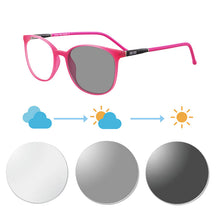 Carregar imagem no visualizador da galeria, Shinu óculos de sol fotocromáticos com lentes coloridas, óculos femininos que mudam roxo azul óculos de transição para mulheres sh079