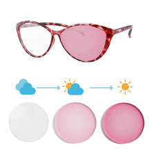 Загрузить изображение в средство просмотра галереи, Женские очки Фотохромные линзы Очки по рецепту для близорукости Фотохромные очки для близорукости Очки по рецепту с линзами 5865