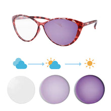 Загрузить изображение в средство просмотра галереи, Женские очки Фотохромные линзы Очки по рецепту для близорукости Фотохромные очки для близорукости Очки по рецепту с линзами 5865