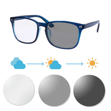 Загрузить изображение в средство просмотра галереи, Мужские очки, фотохромные линзы, очки по рецепту, мужские фотохромные очки для близорукости, очки для близорукости с линзами 8068