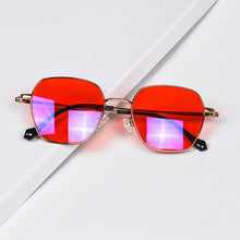 Загрузить изображение в средство просмотра галереи, SHINU титановая оправа, синий свет, блокирующие очки, мужские красные линзы, анти-зеленый свет, без головной боли, Relex, очки для глаз, T1026RD