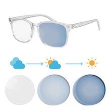 Загрузить изображение в средство просмотра галереи, Мужские очки, фотохромные линзы, очки по рецепту, мужские фотохромные очки для близорукости, очки для близорукости с линзами 8068