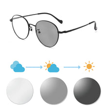 Загрузить изображение в средство просмотра галереи, Женские очки в оправе Фотохромные линзы Очки по рецепту женские фотохромные очки для близорукости индекс 1,56 однофокальные 1028