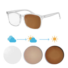 Загрузить изображение в средство просмотра галереи, Мужские очки, фотохромные линзы, очки по рецепту, мужские фотохромные очки для близорукости, очки для близорукости с линзами 8068