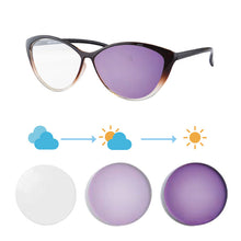 Загрузить изображение в средство просмотра галереи, Женские очки Фотохромные линзы Очки по рецепту для близорукости Фотохромные очки для близорукости Очки по рецепту с линзами 5865